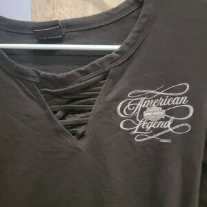 Harley Davidson women shirt with rose